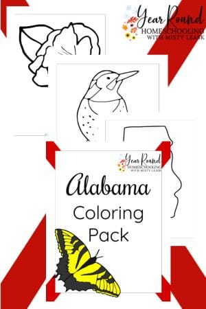 Alabama Coloring Pages Pack