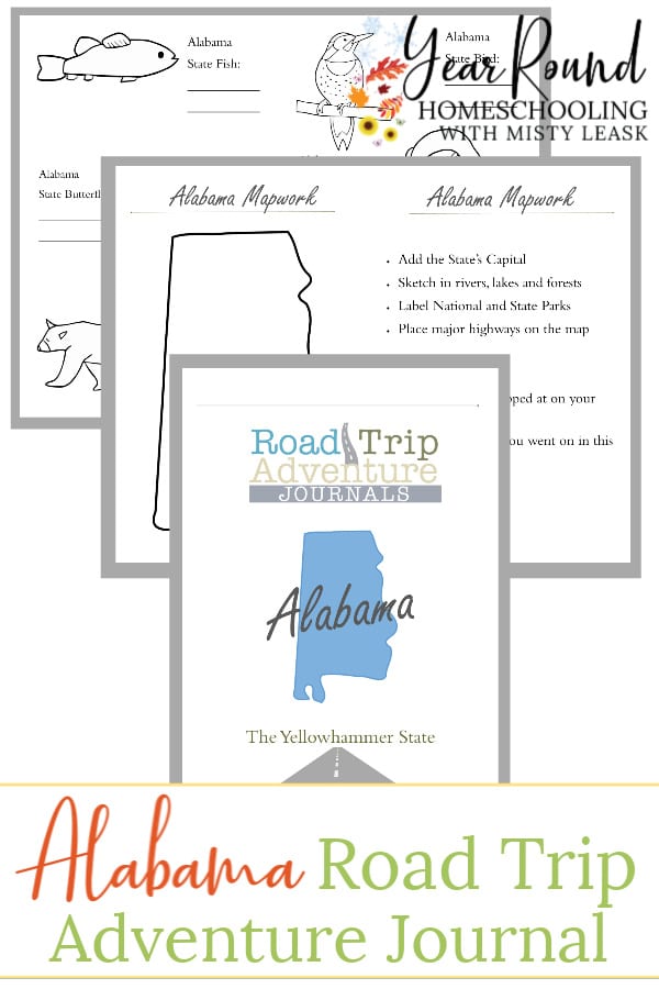 alabama road trip adventure journal, alabama journal, alabama adventure journal, alabama road trip, alabama road trip journal