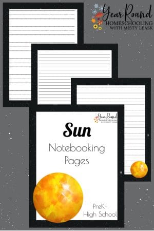 Sun Notebooking Pages Pack