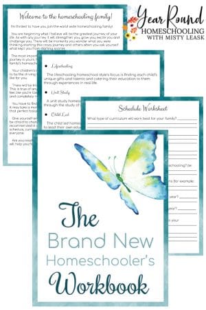 The Brand New Homeschooler’s Guide and Workbook