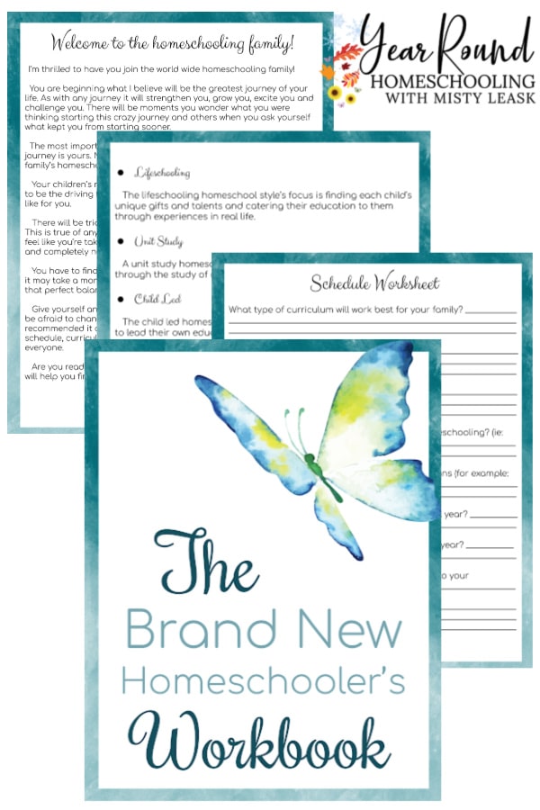 new homeschooler's guide, brand new homeschooler's guide, new homeschool guide, new homeschooler's workbook, brand new homeschooler's workbook