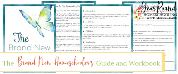 new homeschooler's guide, brand new homeschooler's guide, new homeschool guide, new homeschooler's workbook, brand new homeschooler's workbook