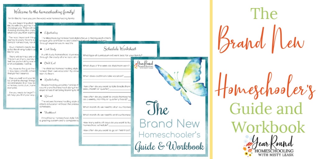 new homeschooler's guide, brand new homeschooler's guide, new homeschool guide, new homeschooler's workbook, brand new homeschooler's workbook