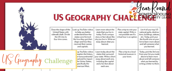 us geography challenge, us geography challenge calendar, united states geography challenge, united states geography challenge calendar