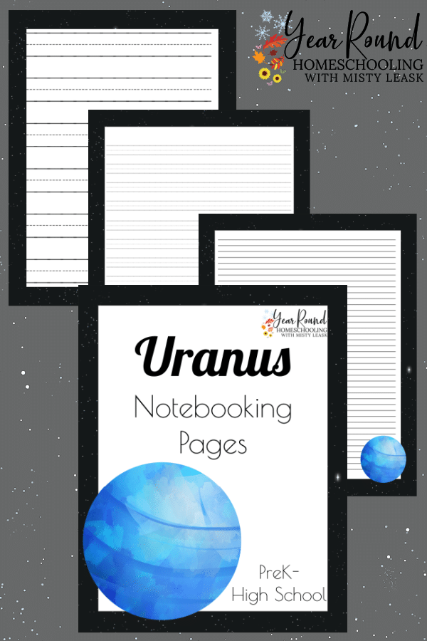 uranus notebooking pages, uranus notebooking