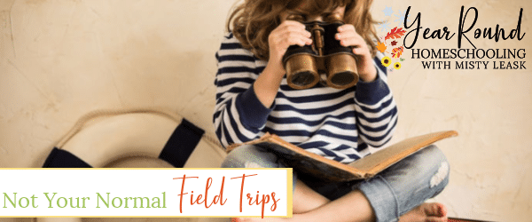 field trips, not your normal field trips, homeschool field trips, field trip ideas