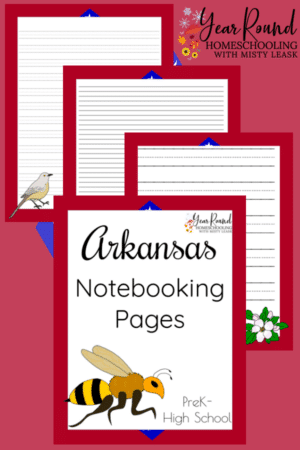 Arkansas Notebooking Pages Pack