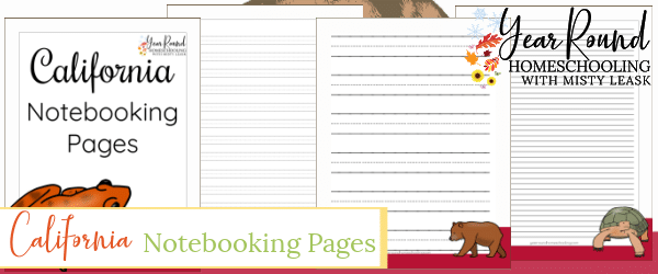 california notebooking pages, california notebooking