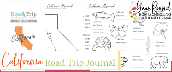 california road trip, california road trip journal, california road trip adventure journal