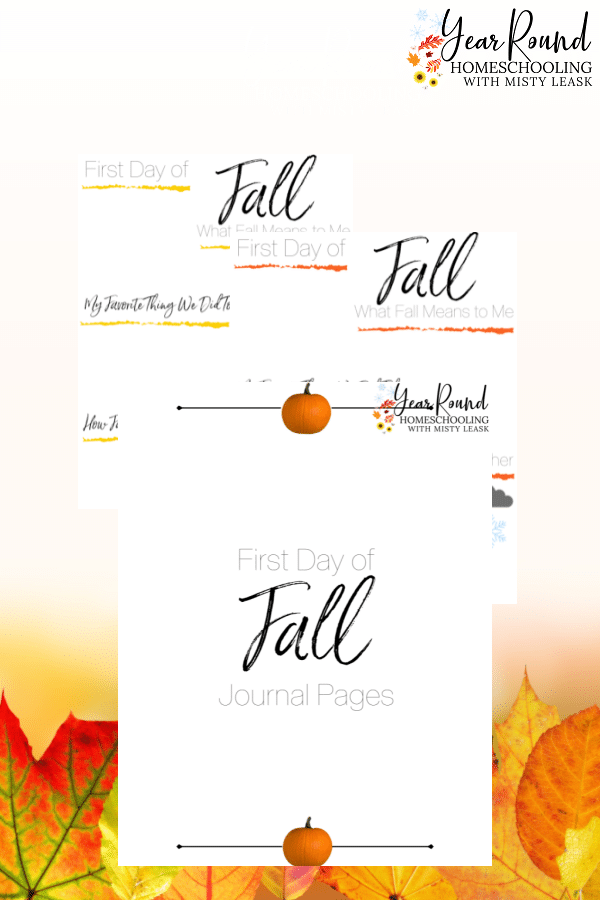 first day of fall journal, journal first day fall