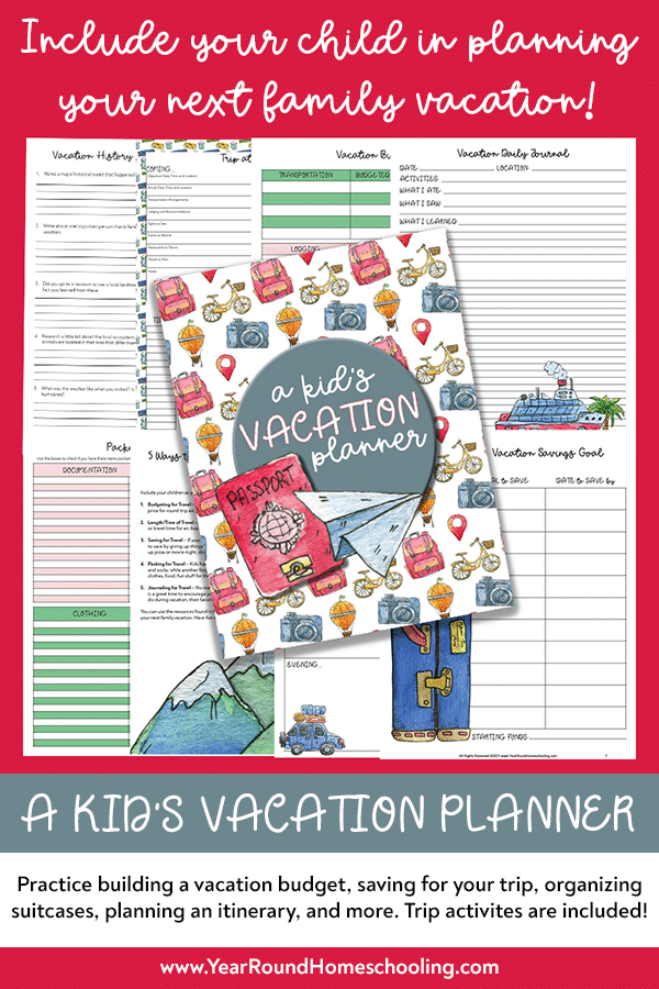 kids vacation planner, vacation planner kids