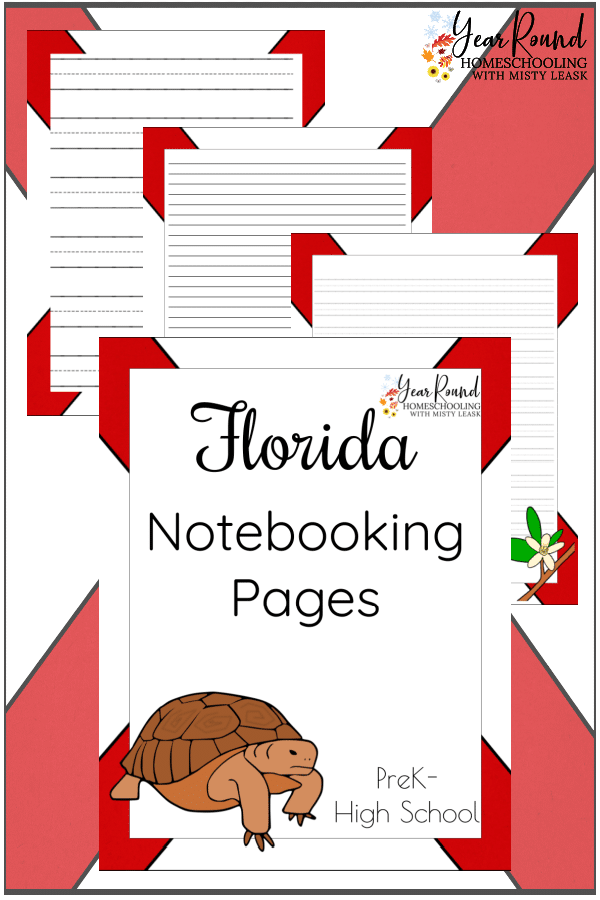 notebooking pages florida, florida notebooking, florida notebooking pages,