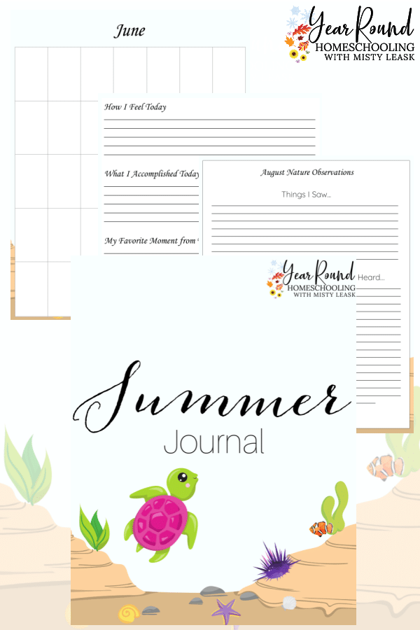 summer journal, journal summer