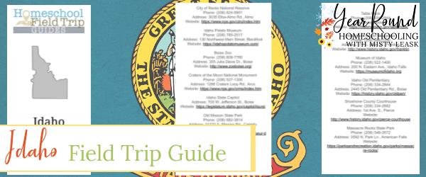 idaho field trip guide, field trip guide idaho