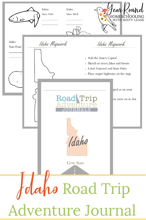 idaho road trip journal, road trip journal idaho, idaho journal, journal idaho