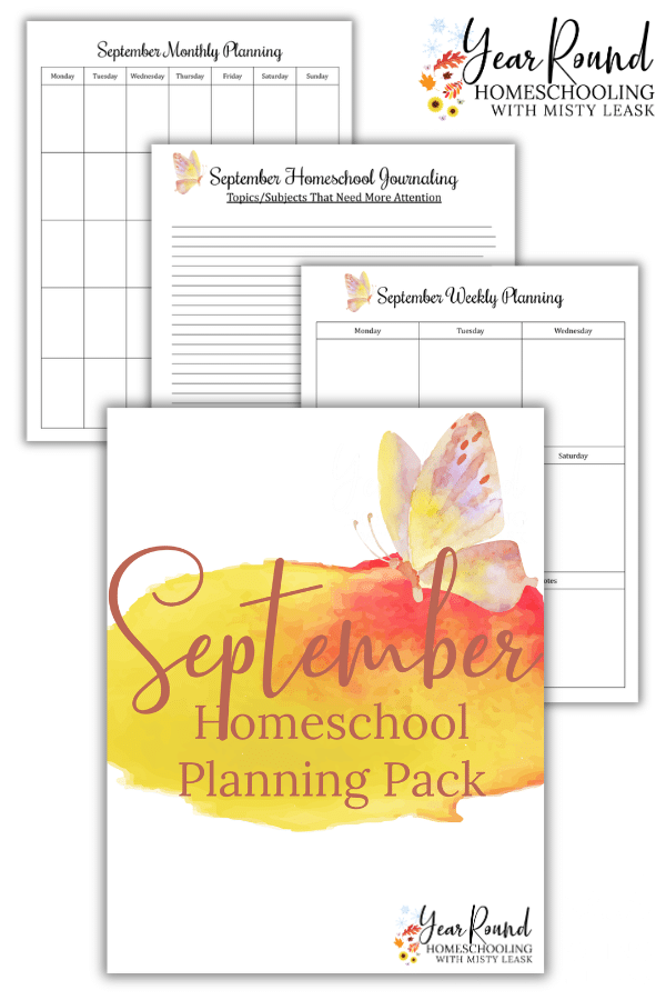 september homeschool planning pack, september homeschool planning, homeschool planning september