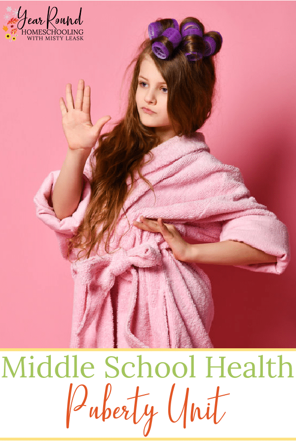 middle school health puberty unit year round homeschooling
