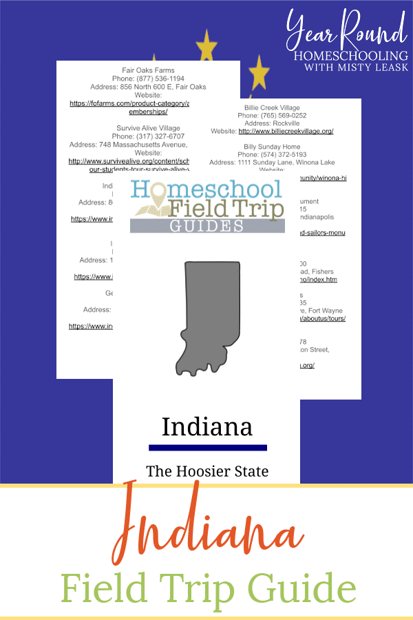 field trip guide indiana, field trips indiana, indiana field trip guide, indiana field trips