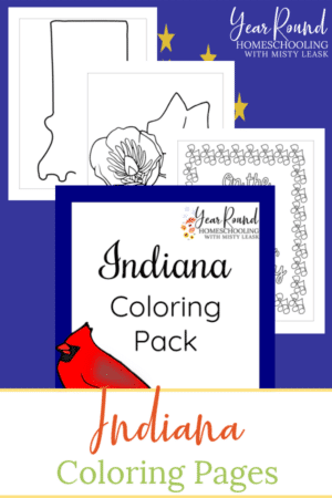 Indiana Coloring Pages Pack
