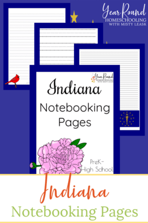 Indiana Notebooking Pages Pack