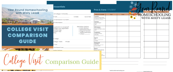 college visit comparison guide, college visit guide, printable college visit comparison guide, printable college visit guide, college visit guide