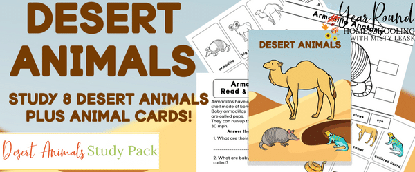 desert animals study, desert animals worksheets, desert animals pack, desert animals printable