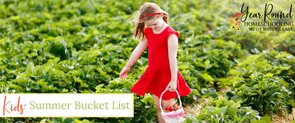 kids summer bucket list, kids' summer bucket list, summer bucket list for kids, kids summer list, bucket list for kids