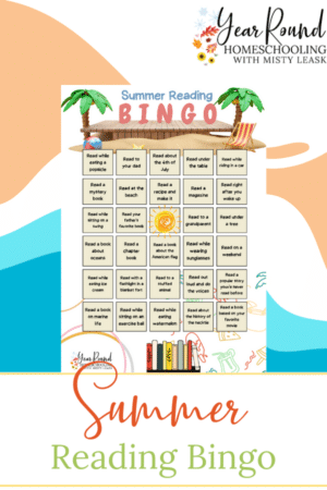 Summer Reading Bingo Card