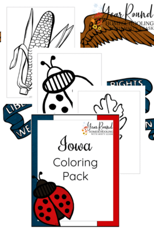 Iowa Coloring Pages Pack