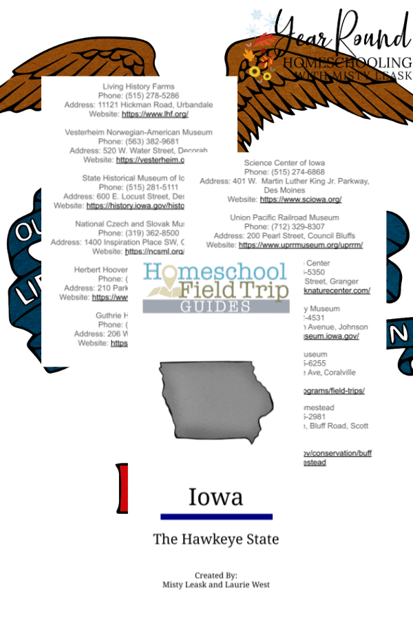 iowa field trip guide, field trip guide iowa, field trips in iowa