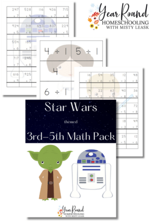 Star Wars 3rd-5th Printable Math Pack