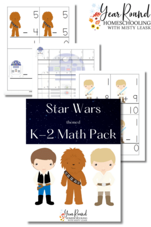 Star Wars K-2 Printable Math Pack