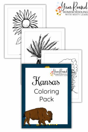 Kansas Coloring Pages Pack