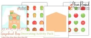 gingerbread house decorating activity, gingerbread house activity, decorate a gingerbread house activity, decorate a gingerbread house printable, printable gingerbread house decorating activity