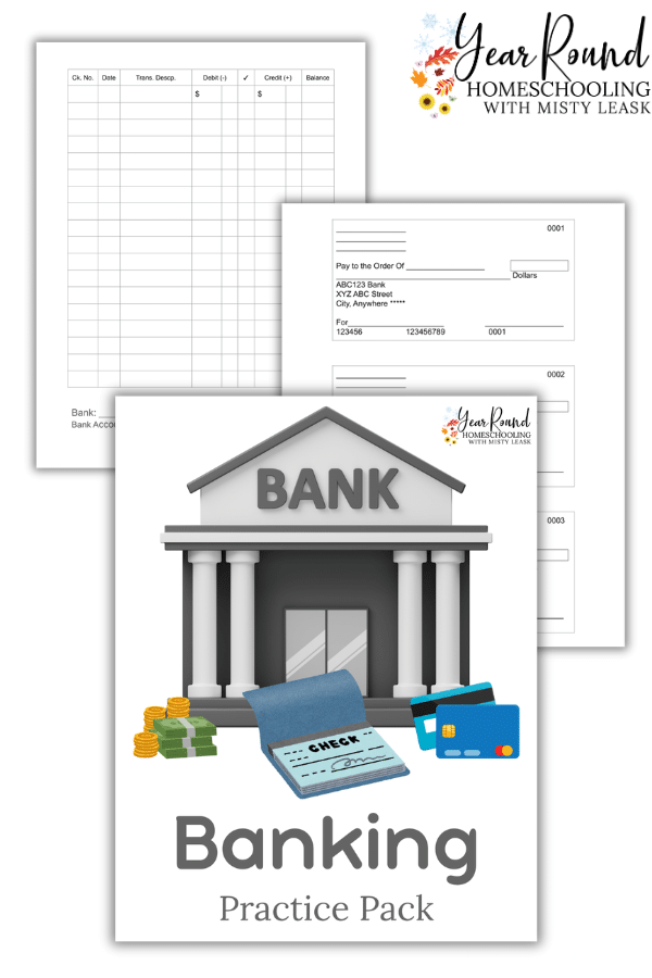 banking practice, checkbook practice, check writing practice