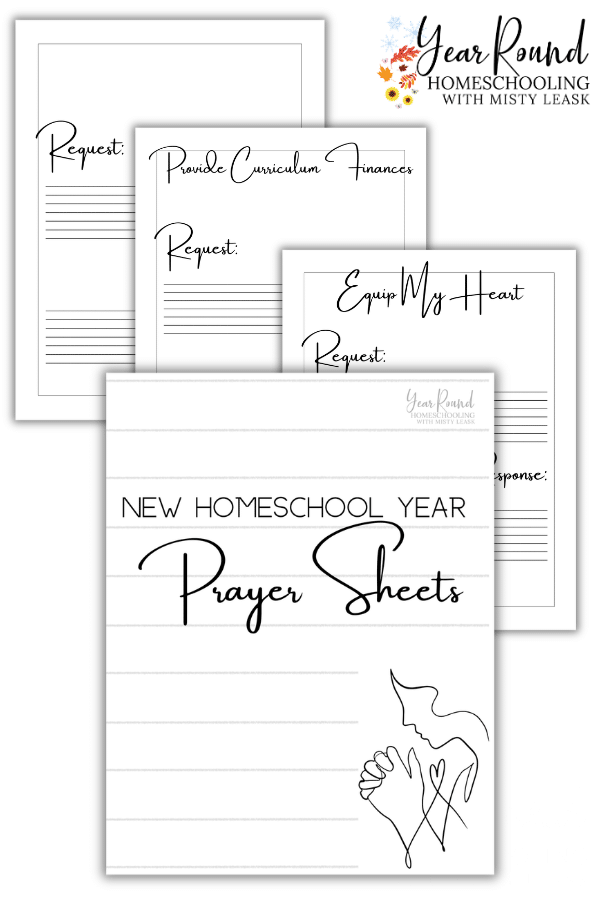 new homeschool year prayer sheets, homeschool year prayer sheets, homeschool prayer sheets, prayer pages homeschool, homeschool prayer pages