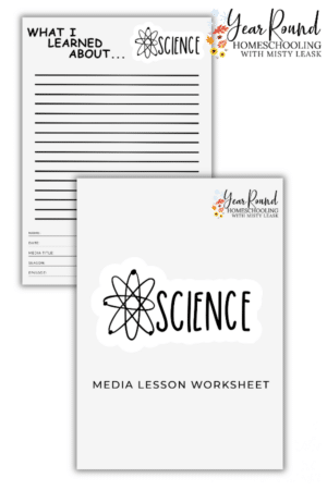 Printable Science Media Worksheet