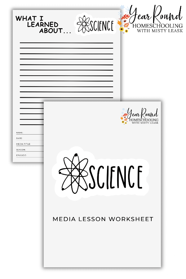 science media lesson worksheet, science lesson worksheet